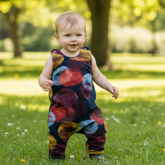 Baby Toddler Long Romper - Riverbed Pebbles