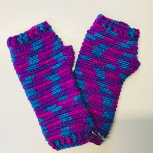 Crochet fingerless gloves - various colours