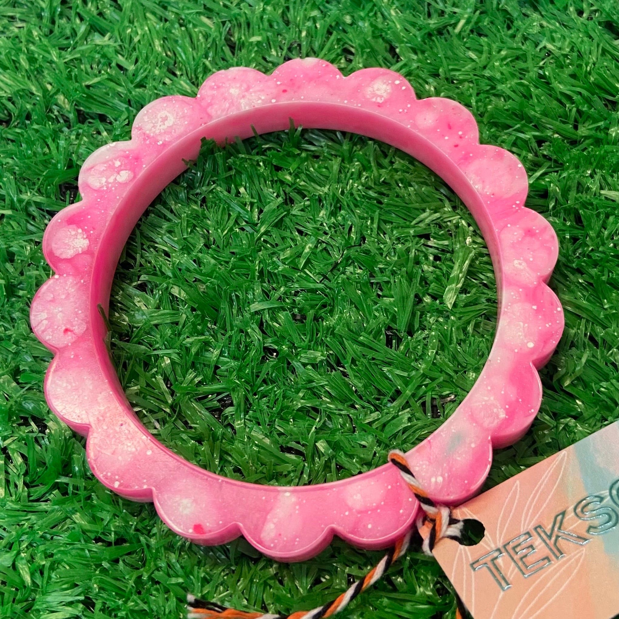 Burst of Colour Resin Bangle - Flower