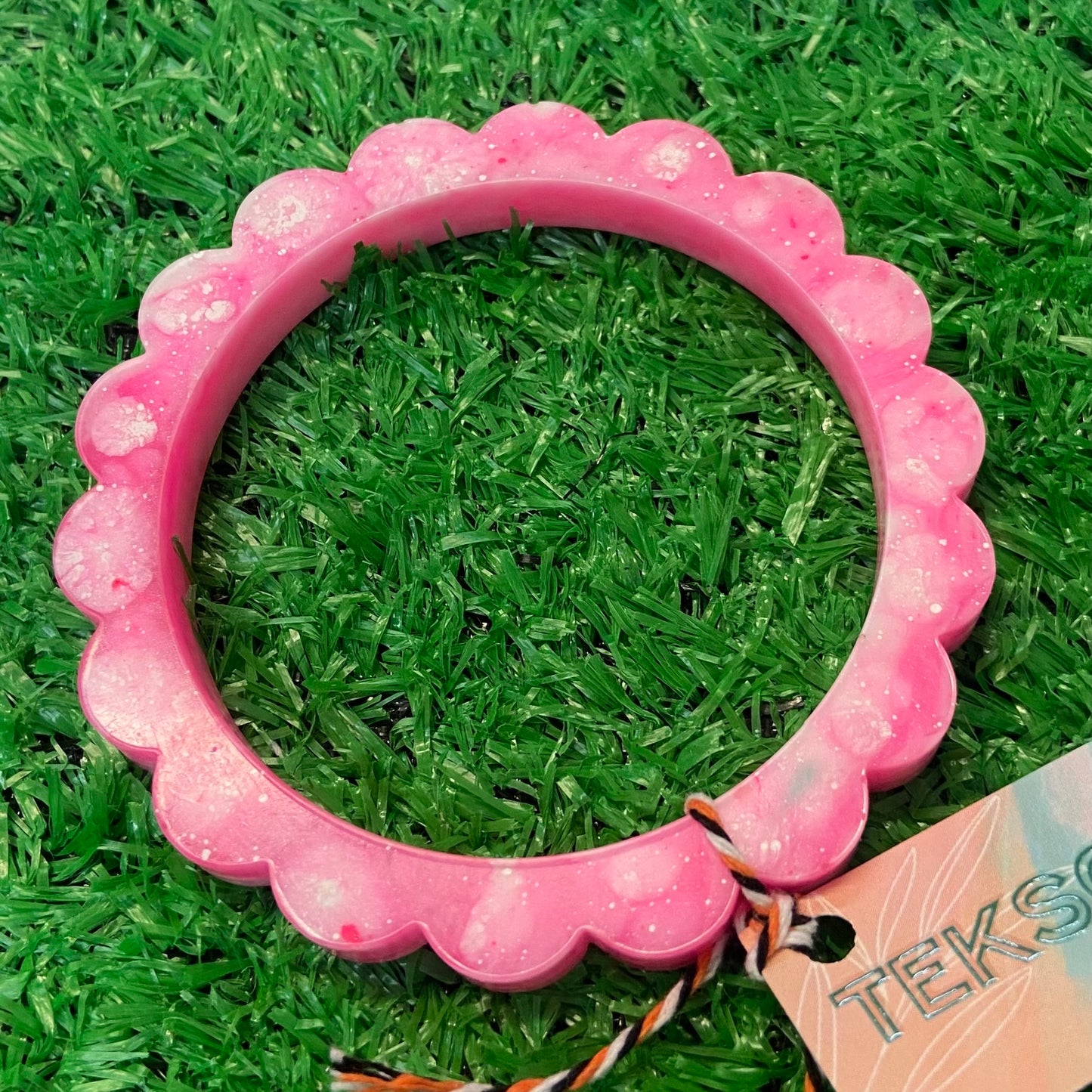 Burst of Colour Resin Bangle - Flower