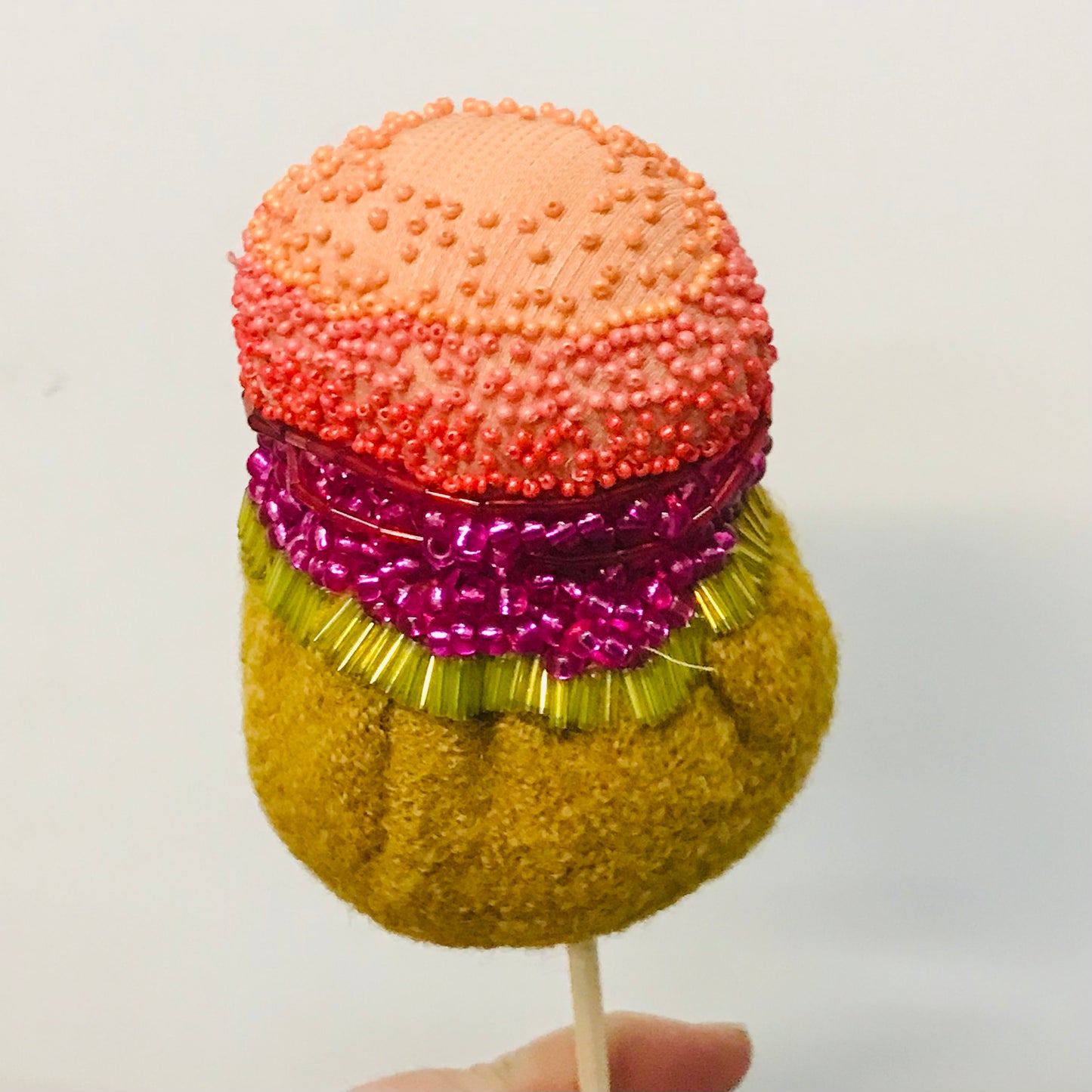 Hand Beaded Cloth Flowers