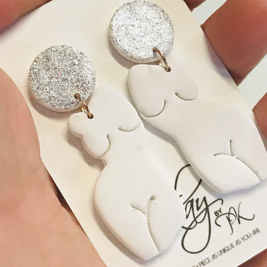 Handmade Polymer Clay Earrings - Femininity