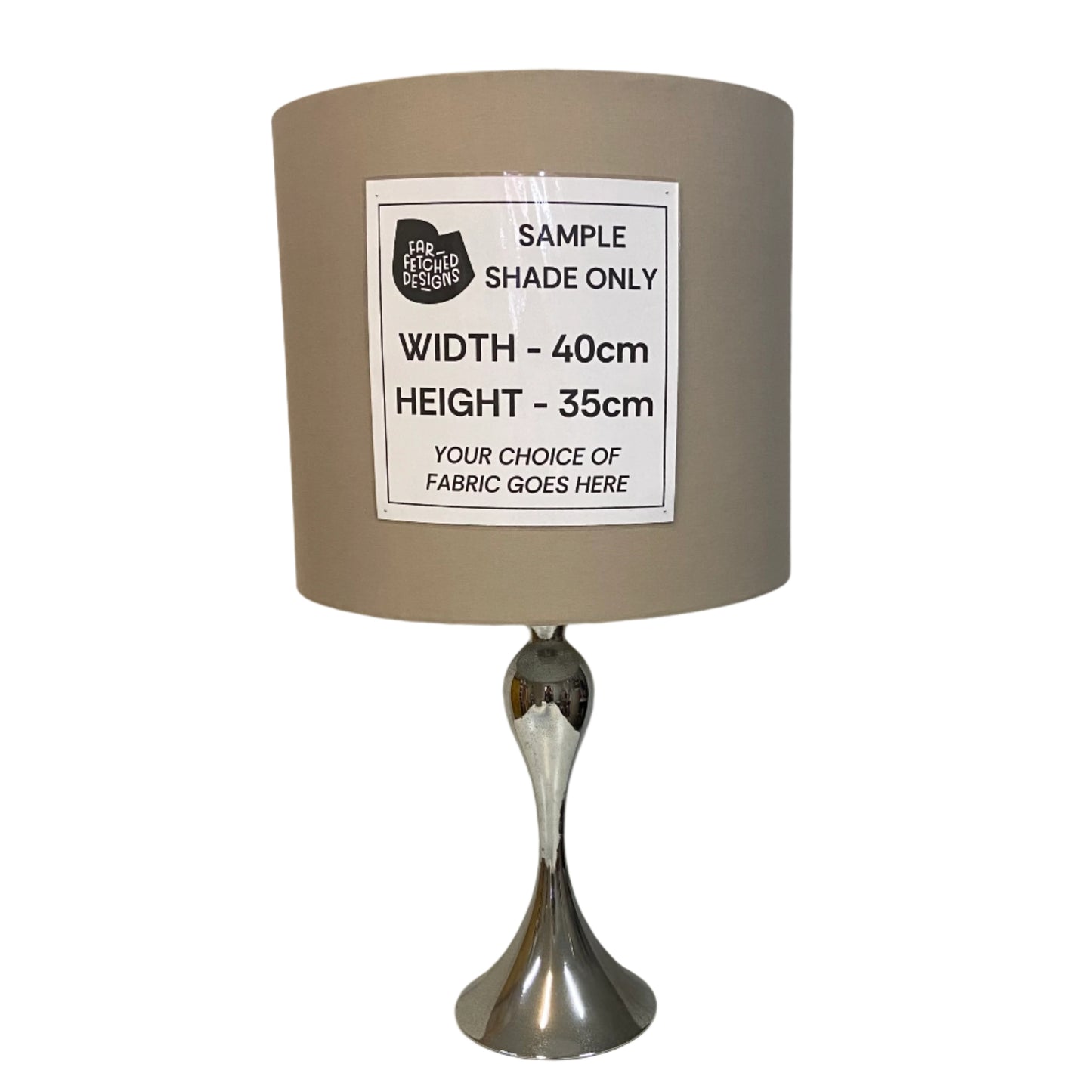 Lamp Base Only - Vintage Aged Chrome Table Lamp