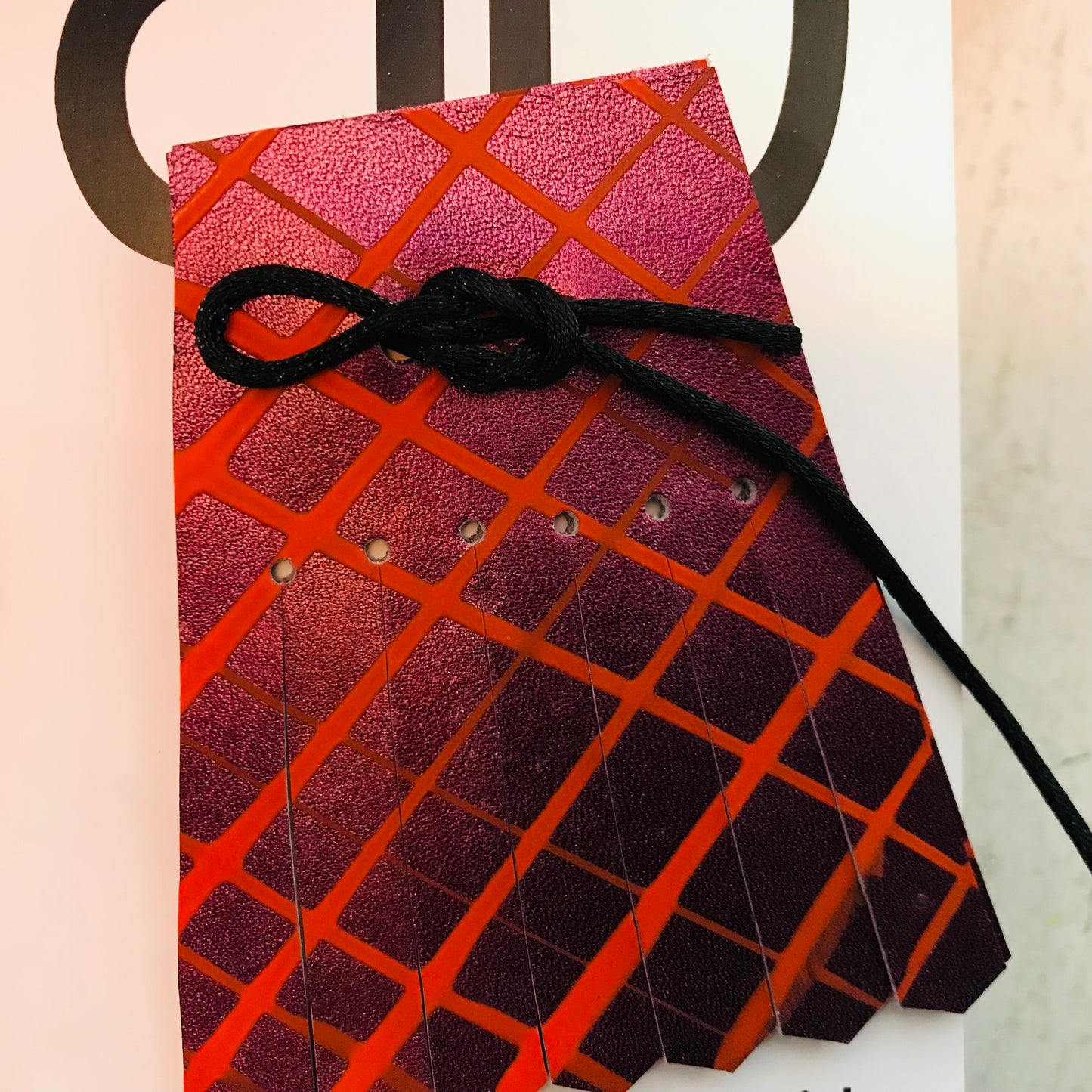 Hand painted leather, faux-leather, perspex & vinyl Shoe Tassel Fringe