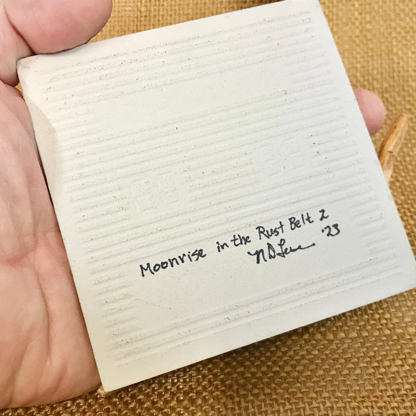 Found Object Sculpture - Moonrise in the Rust Belt 2