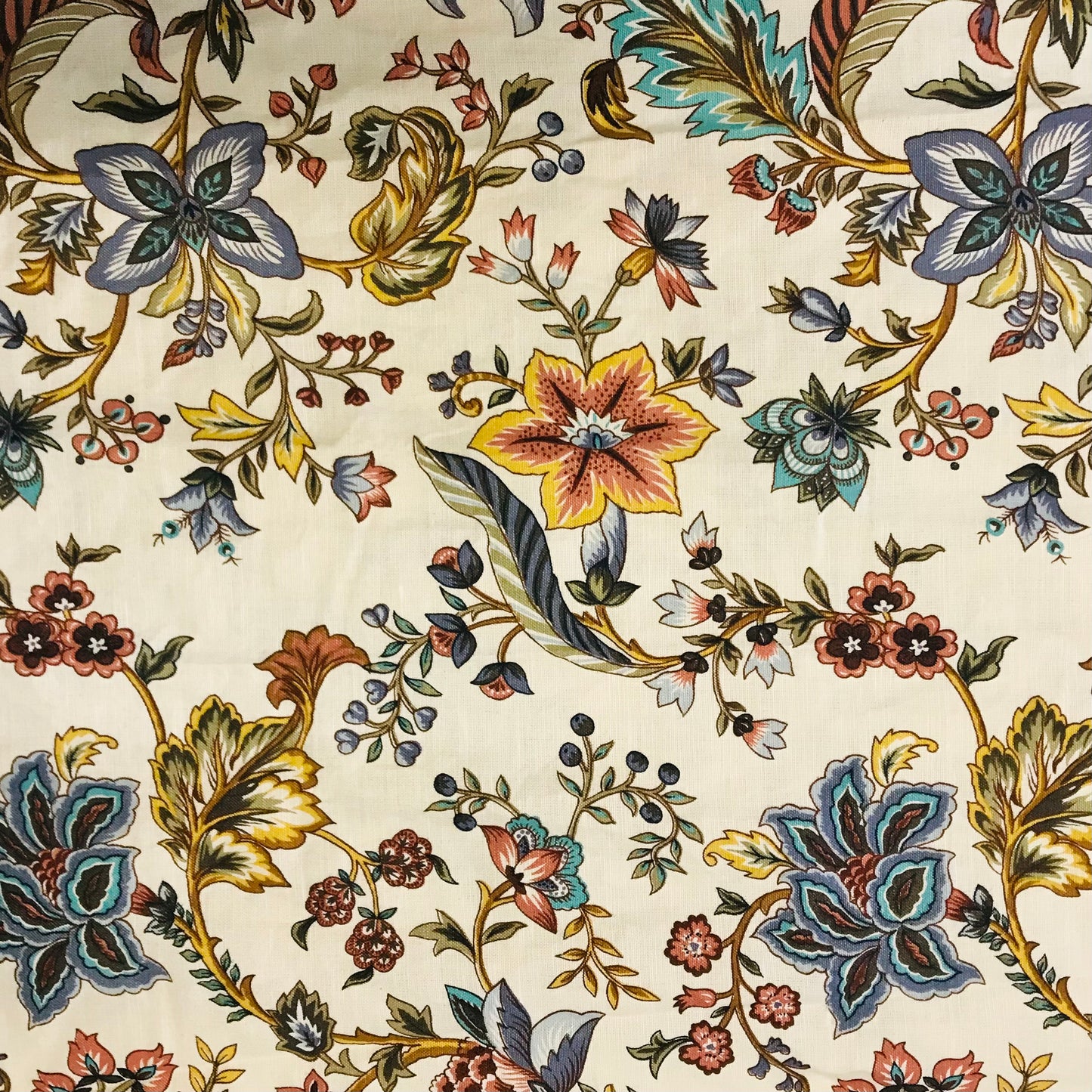 Custom Lamp Shade only - Earthy Floral Linen