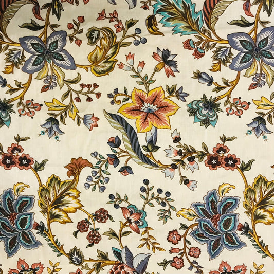 Custom Lamp Shade only - Earthy Floral Linen