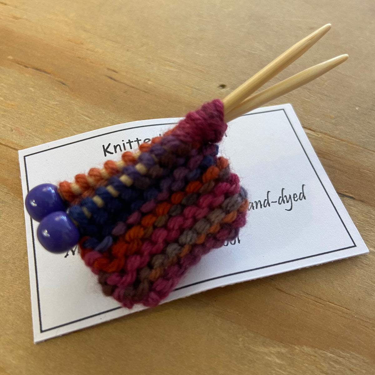 Handcrafted Knitter's Brooch