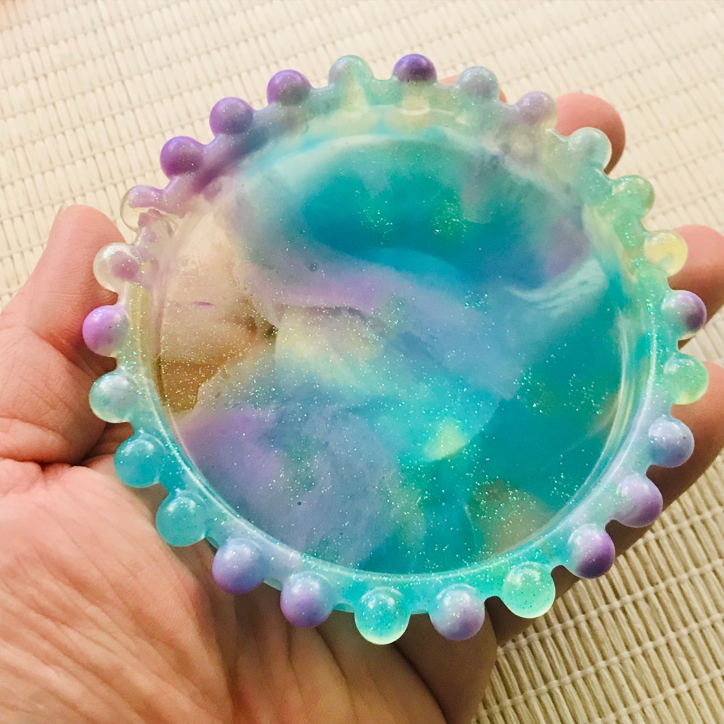 Eco Resin Bobble Trinket Dish