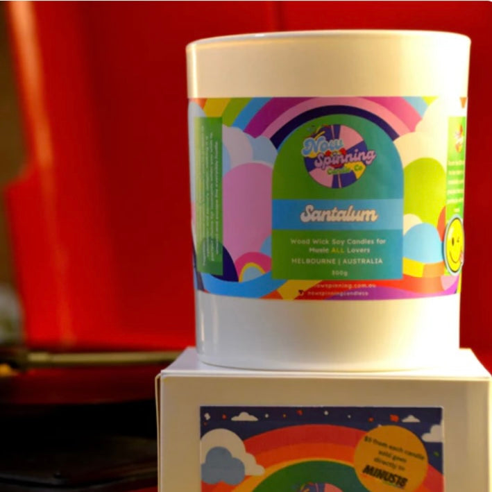 Candles for Music Lovers - Santalum Pride Candle with Tunes