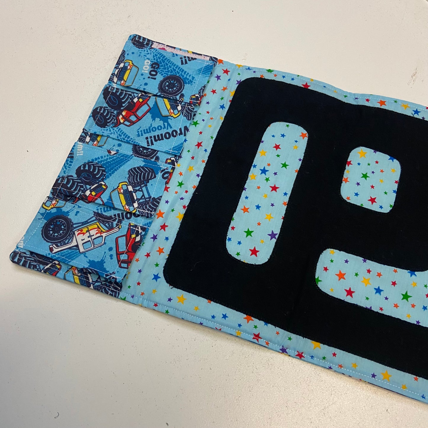 Handmade Fabric Toy Car Travel Roll Wallet