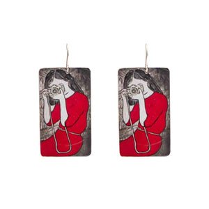 Aluminium Original Art Earrings