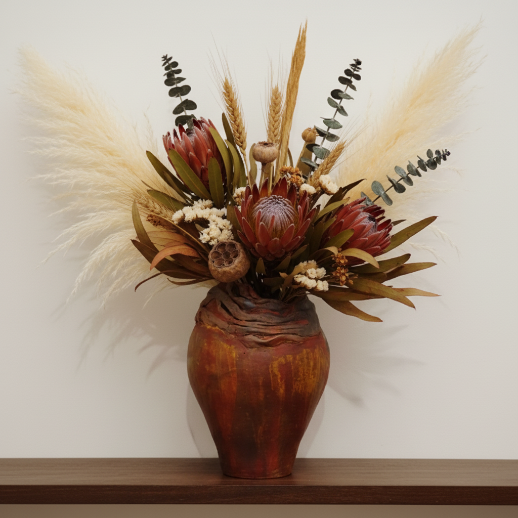 Raku Decorative Vessel - Stratum