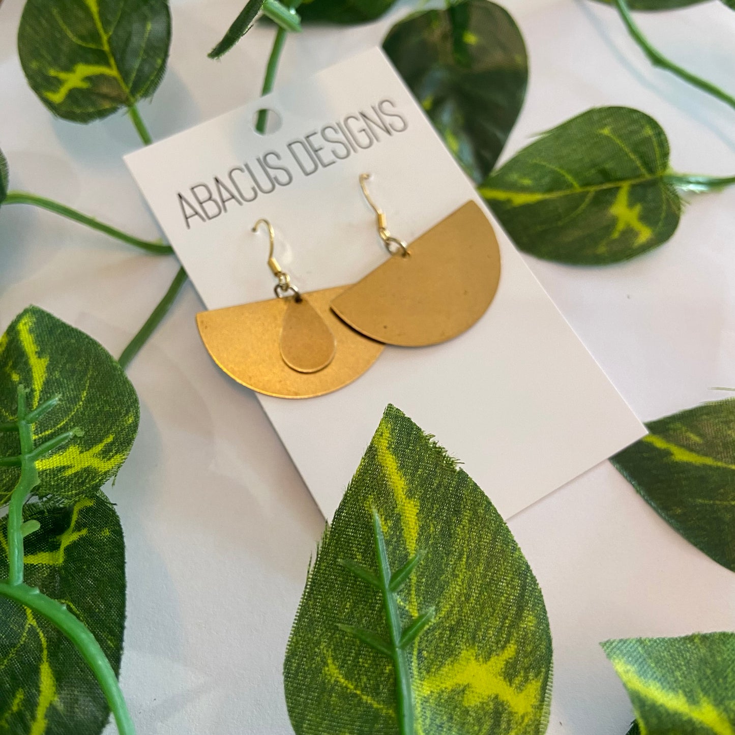 Brass Dangle Earrings