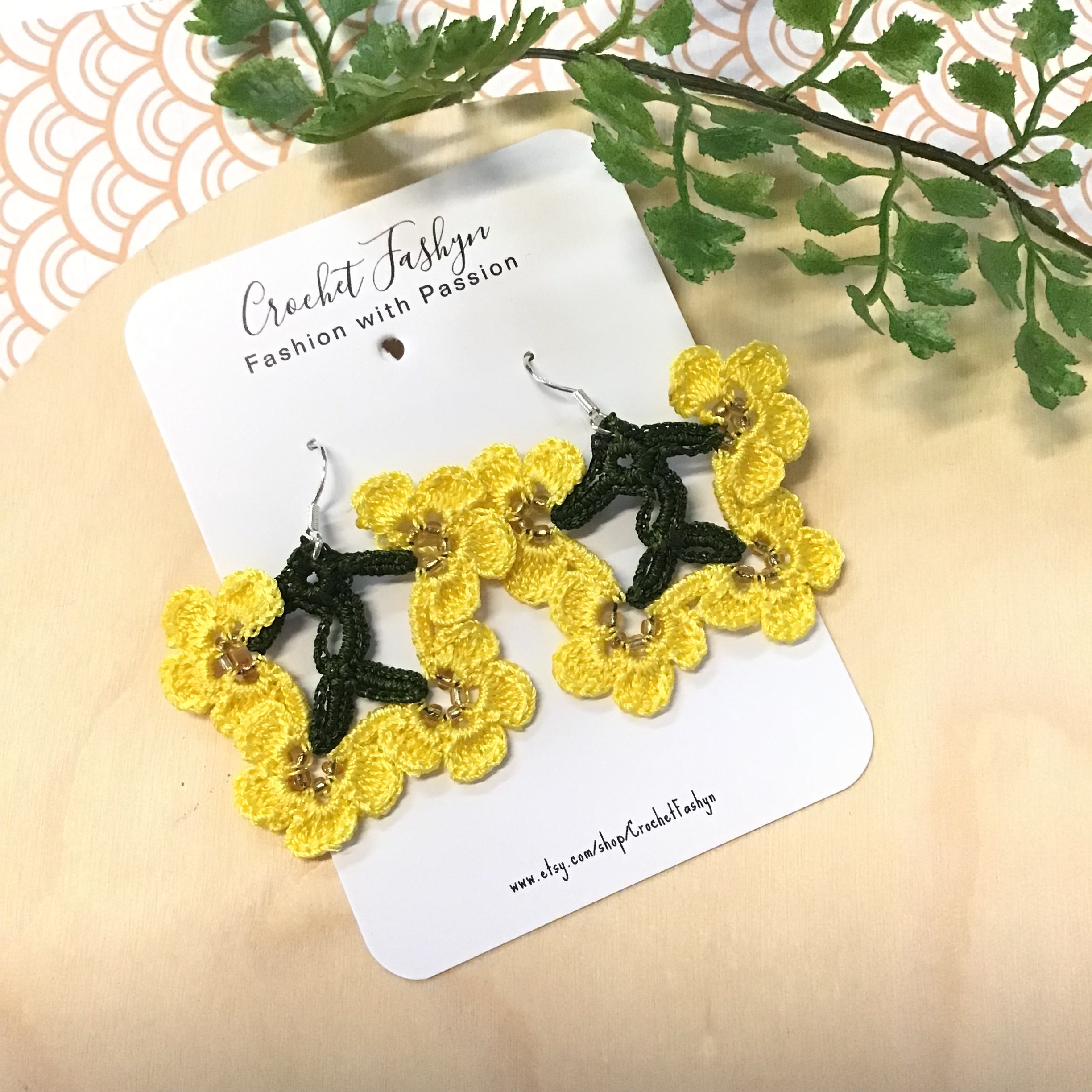 Handcrafted Crochet Earrings - Bunch of Flowers