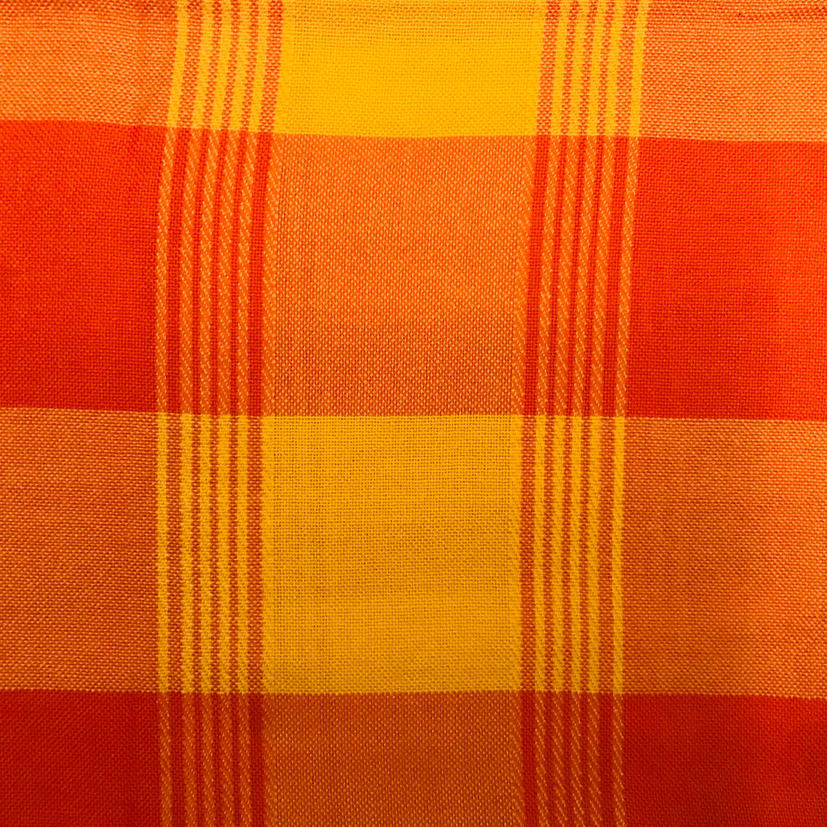 Custom Lamp Shade only - Orange Plaid Knit