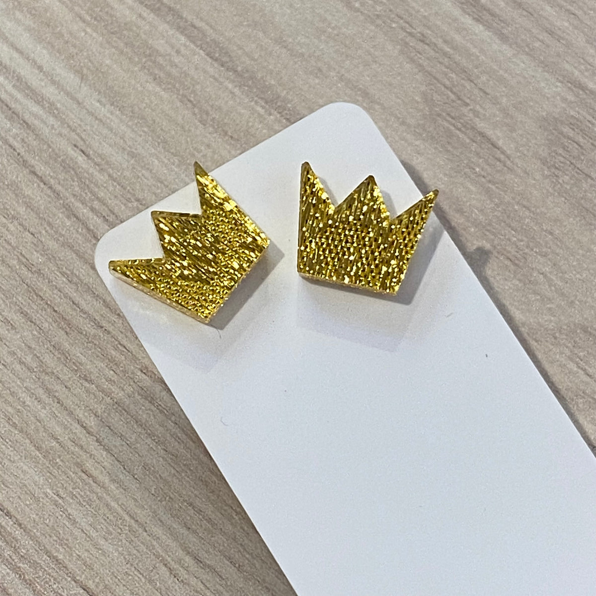 Novelty Studs Earrings - Graphic Acrylic