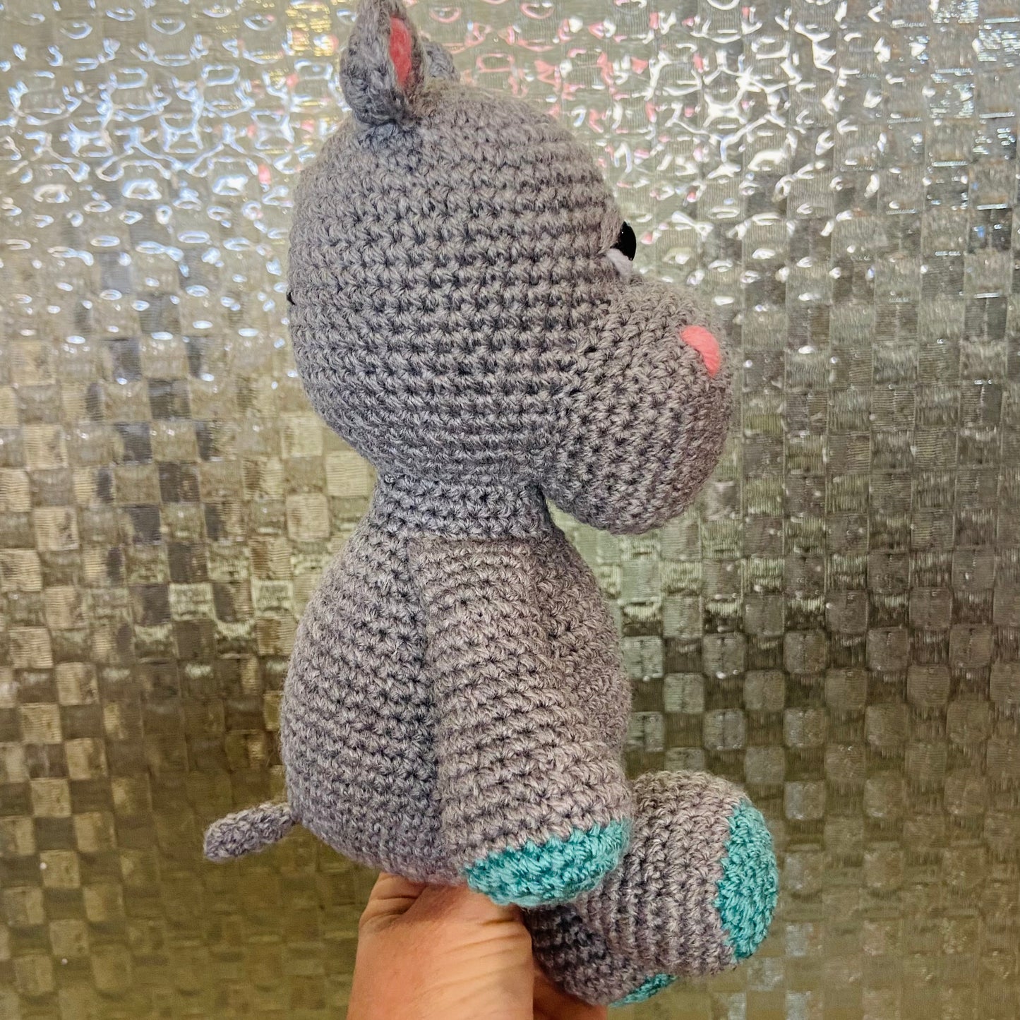 Crochet Hippo Toy