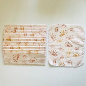 No Waste Reusable Baby Wipes  - pack of 12