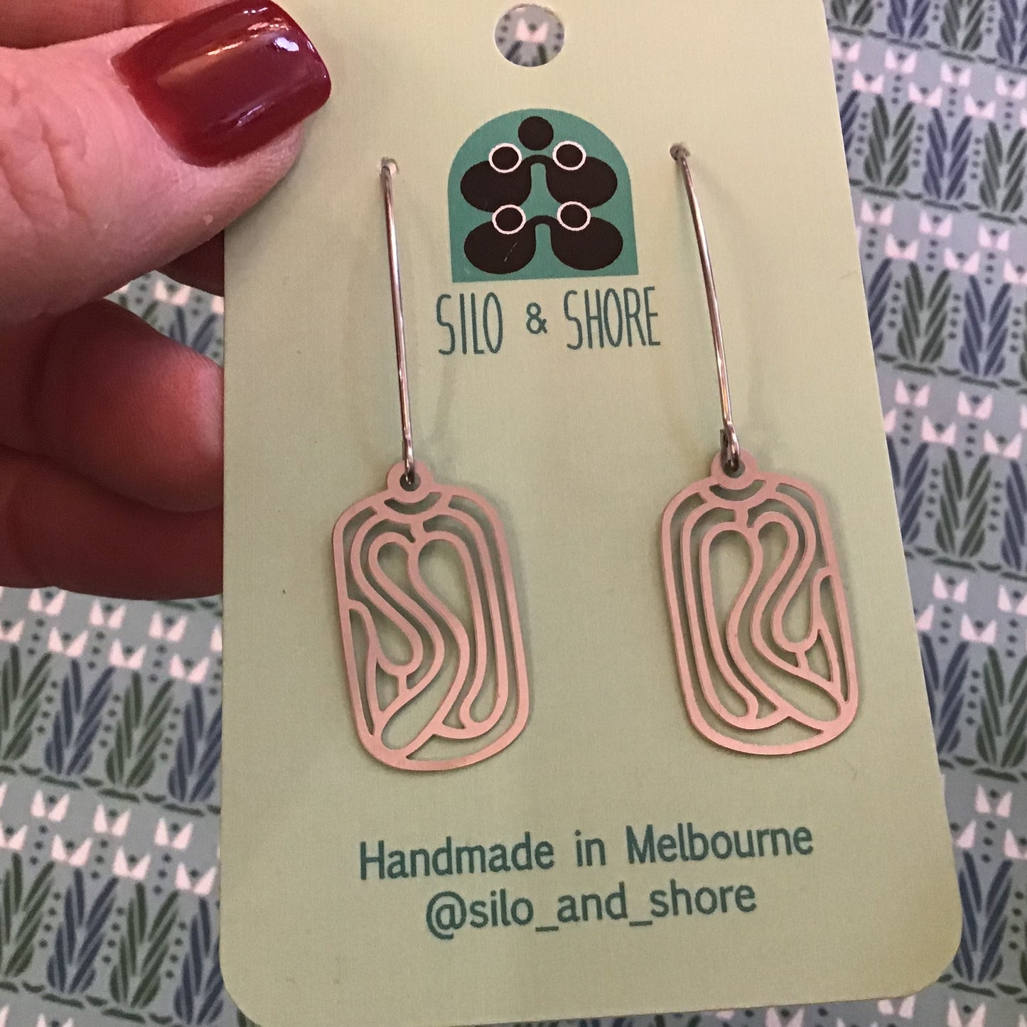 Stainless Steel Statement Earrings - Pathways Range