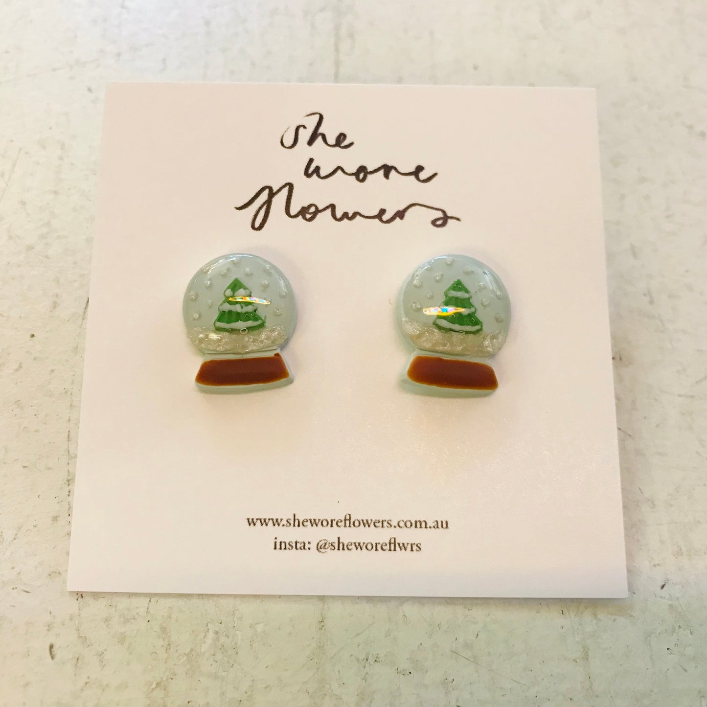 Christmas Polymer Clay Earrings - Small Studs