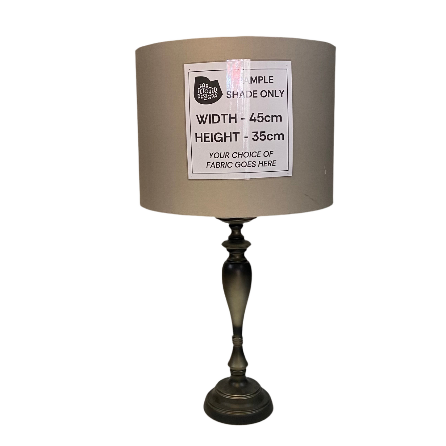 Lamp Base Only - Ornate Pewter Detailed Table Lamp