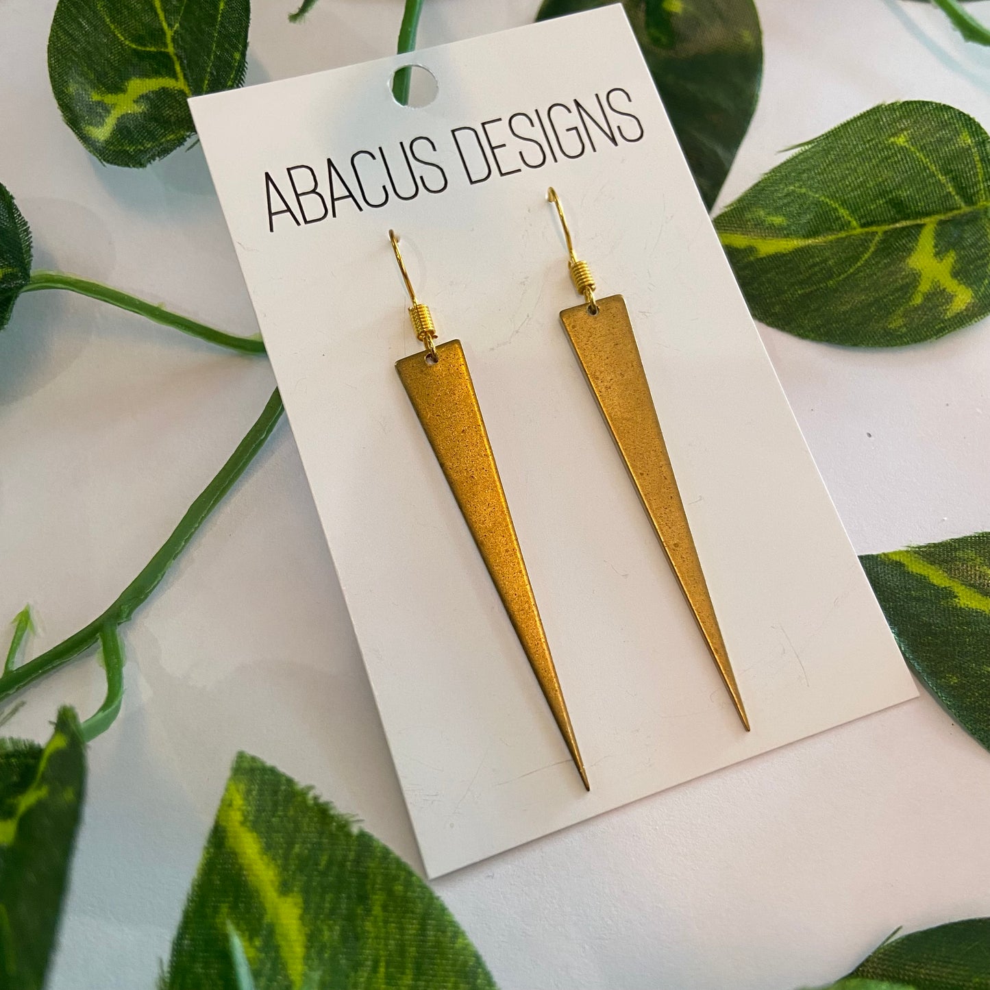 Brass Dangle Earrings