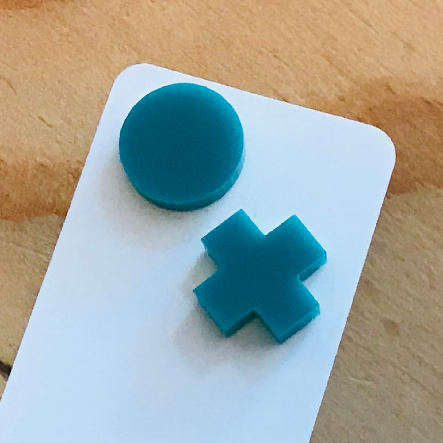 Novelty Studs Earrings - Graphic Acrylic