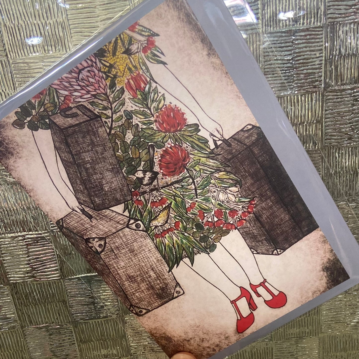 Original Art Print Blank Greeting Cards - individual