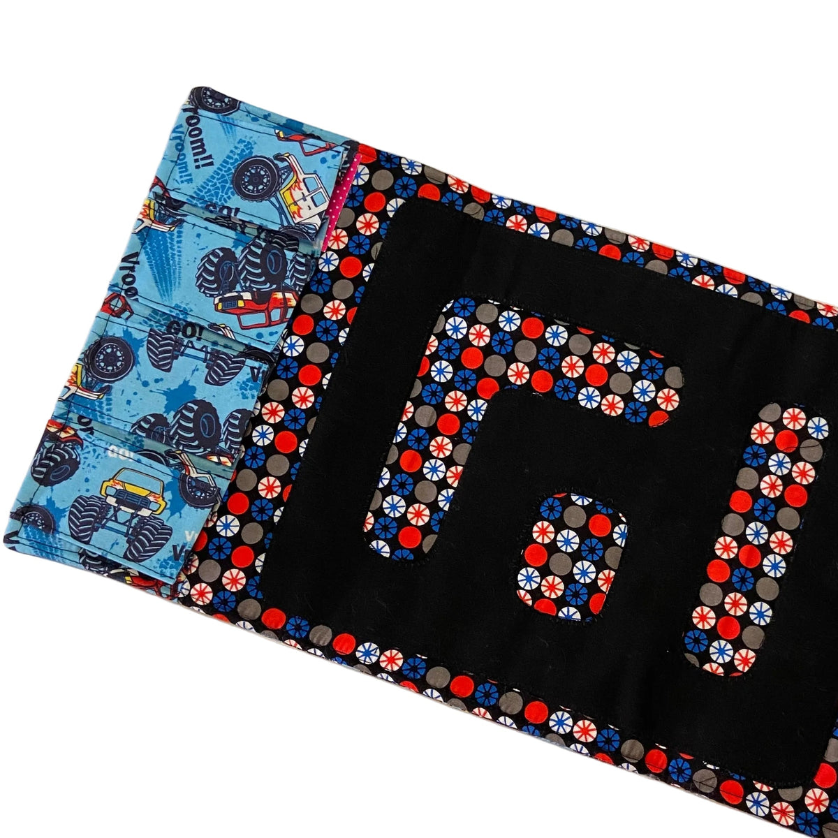 Handmade Fabric Toy Car Travel Roll Wallet