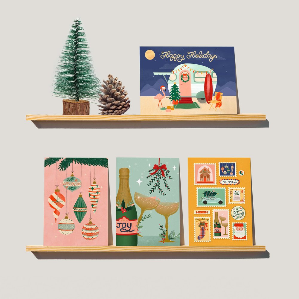 Christmas Card Packs - 8 Pack