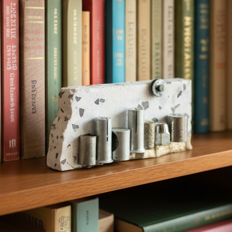 Found Object Sculpture - Bad Moon Rising 5: Rock Fall