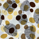 Custom Lamp Shade only - Dotty Leaves Brown