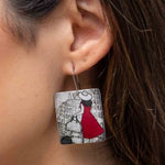 Aluminium Original Art Earrings