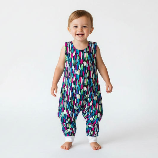 Baby Toddler Long Romper - Paint Palette