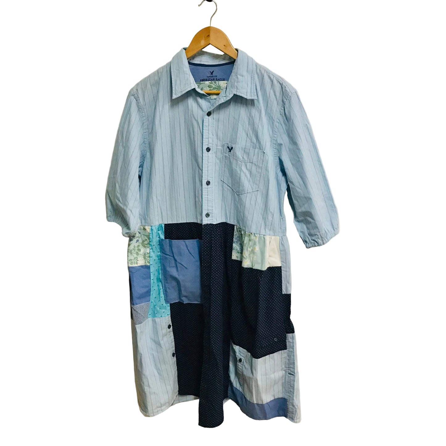 Scarecrow Dress - Blues, Teal & Navy