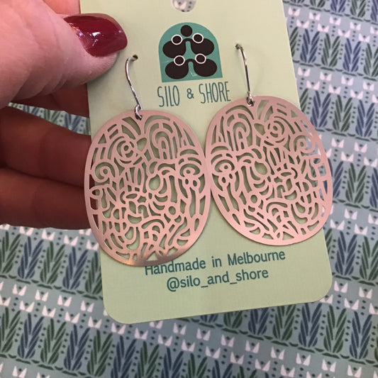 Stainless Steel Statement Earrings - Garden State Range