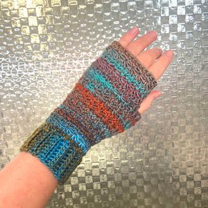 Crochet fingerless gloves - various colours