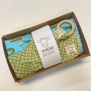 Gift Box - Blanket, Bib & Timber Teether