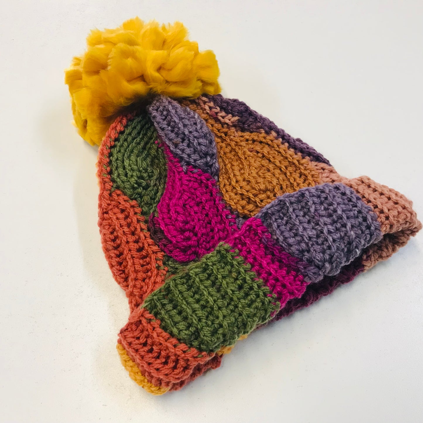 Crochet Wool Blend Beanies - various colours