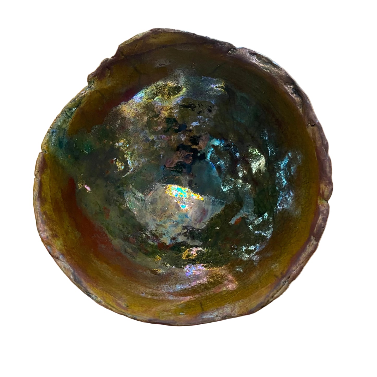 Raku Decorative Bowl - Lustre Glaze
