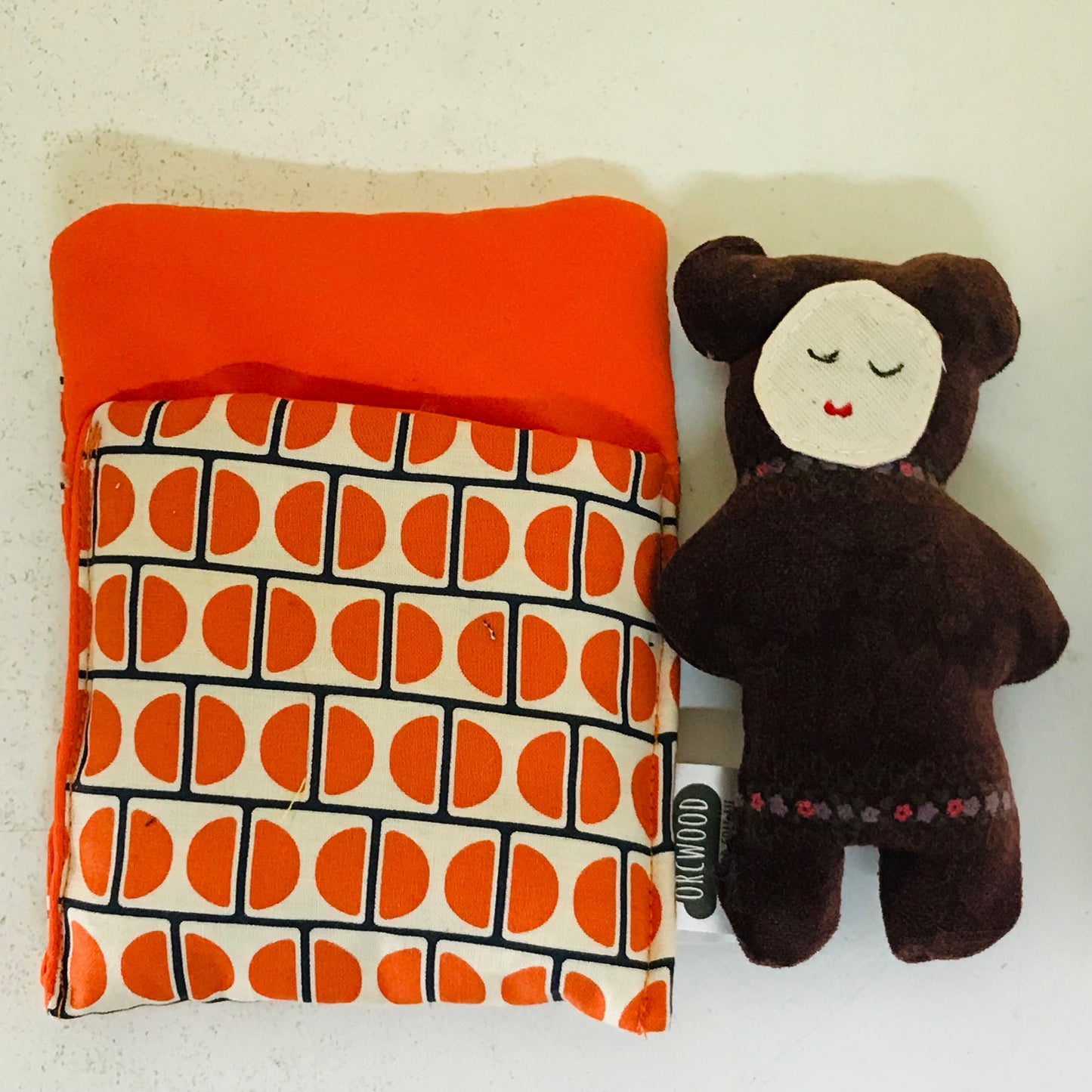 Handmade OOAK Mini Sleepy Bear with Sleeping Bag