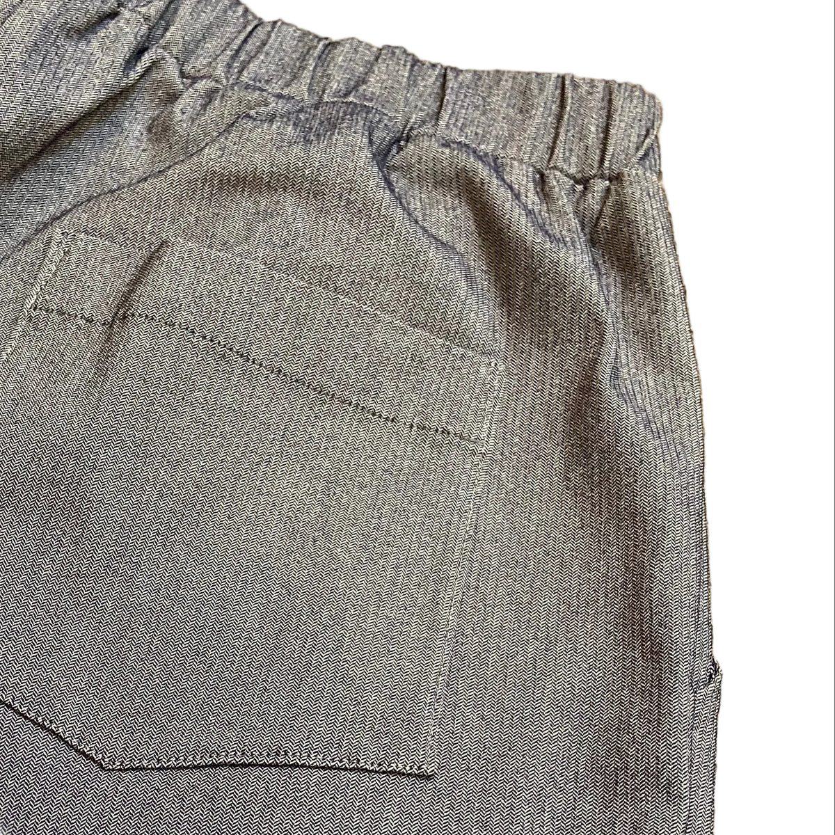 Women's Handmade Pants - Sky Herringbone