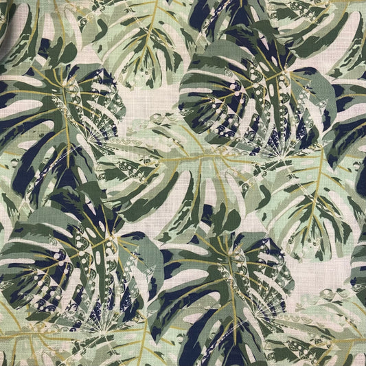 Custom Lamp Shade only - Monstera Mist