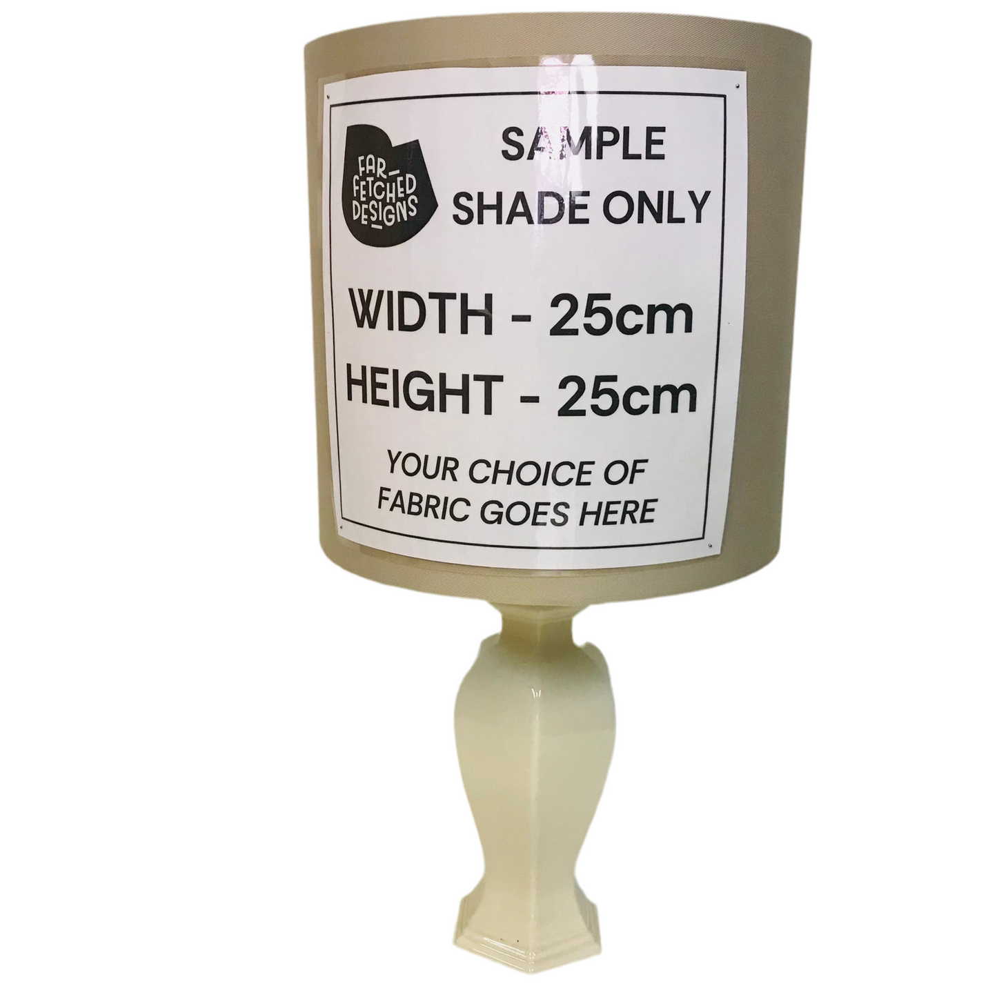 Lamp Base Only - Art Deco Off White Shaped Table Lamp