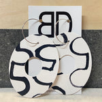 Handmade Painted Leather Earrings - The Big Zero