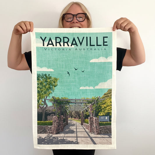 Tea Towel - Yarraville Gardens Glow
