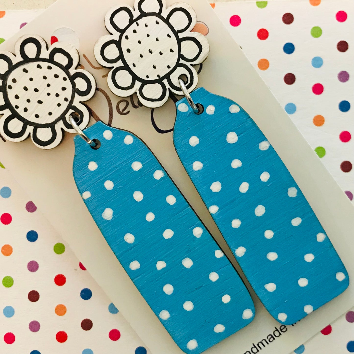 Flower Vase Statement Earrings