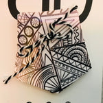 Hand painted leather, faux-leather, perspex & vinyl Shoe Tassel Fringe