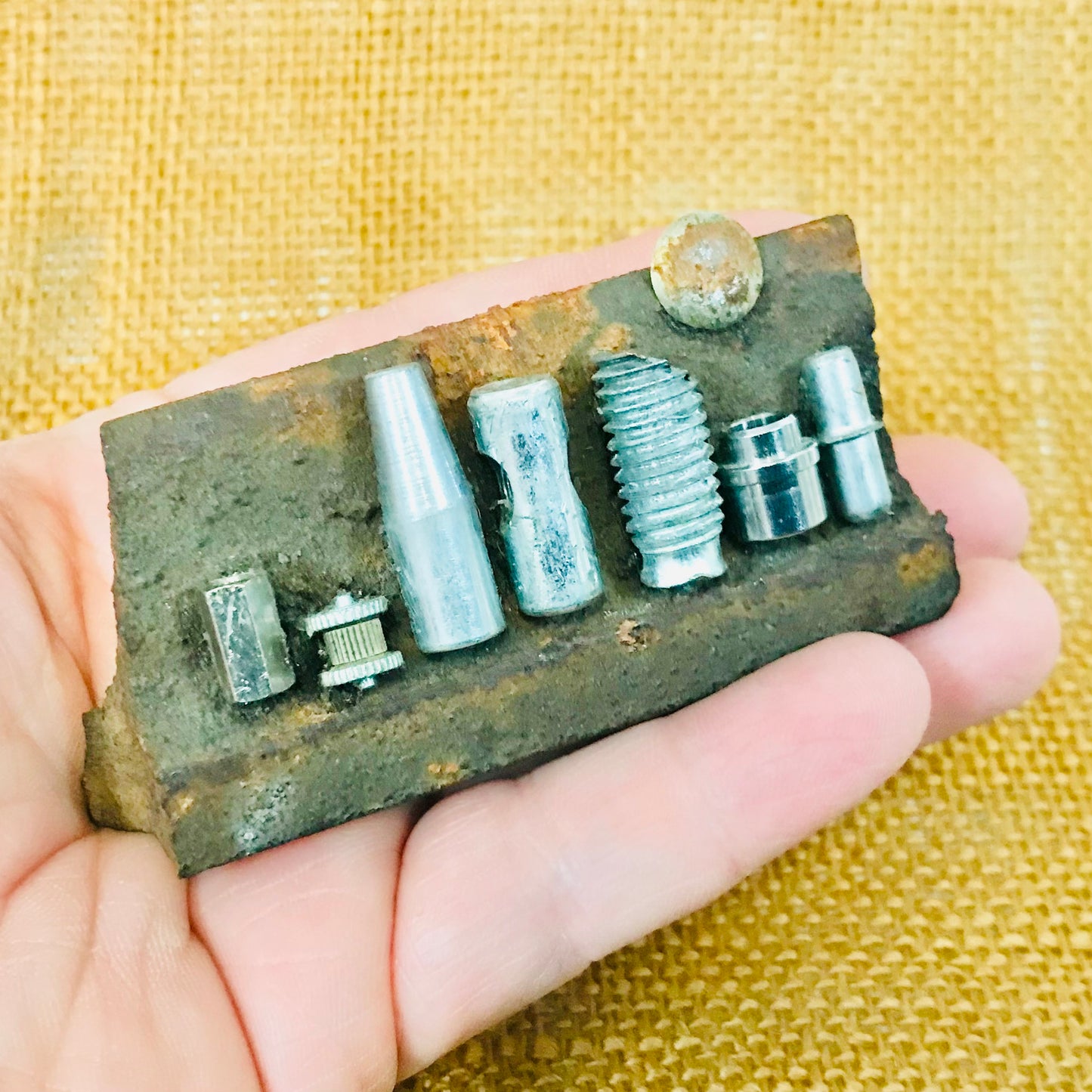 Found Object Sculpture - Bad Moon Rising 4: Moon Rust